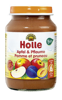 Holle Apfel & Pflaume demeter 190g/A