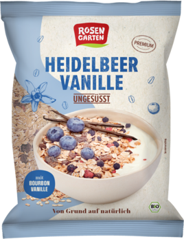 Rosengarten Heidelbeer-Vanille-Müsli ungesüßt 60g