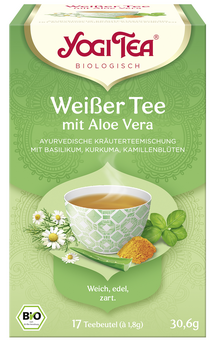 YogiTea Weißer Tee mit Aloe Vera 17 Beutel