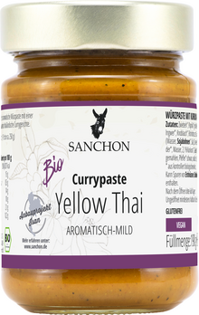 Sanchon Currypaste Yellow Thai 190g