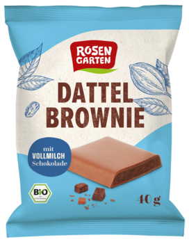 Rosengarten Dattel-Brownie Vollmilch 40g