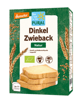 Pural Dinkel-Zwieback demeter 200g