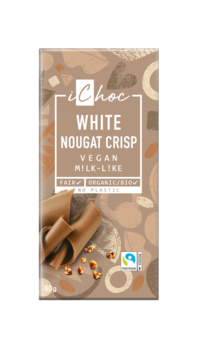 Vivani iChoc White Nougat Crisp 80g