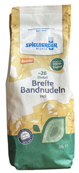 Spielberger Breite Dinkel-Bandnudeln 18 mm, hell demeter 500g