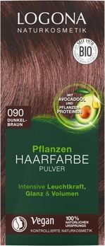 100g Naturkost-Versand Pflegende Naturkosmetik Haare Pflanzen-Haarfarbe | | Pflanzenhaarfarben | Pulver | färben | LOGONA Kaffeebraun Haare