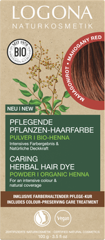 LOGONA Pflegende Pflanzen-Haarfarbe Pulver 05 Mahagonirot 100g