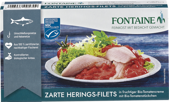 Fontaine Zartes Heringsfilet in Tomatensauce 200g