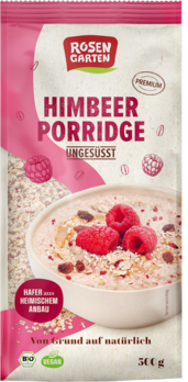 Rosengarten Porridge Himbeer ungesüßt 500g