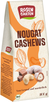 Rosengarten Nougat-Cashews schokoliert 100g