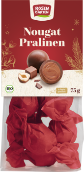 Rosengarten Nougat-Pralinen 75g/W