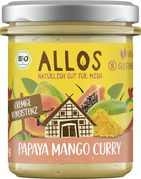 Allos Streichgenuss Papaya Mango Curry 175g