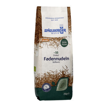 Spielberger Dinkel Fadennudeln, Vollkorn, demeter - 250g