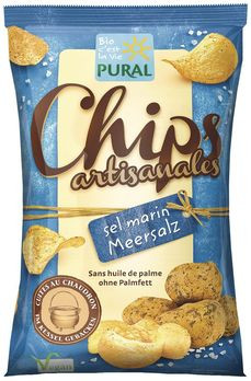 Pural Kartoffelchips mit Meersalz 120g