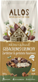 Allos Mit Herz & Hand Gebackenes Crunchy Zartbitter 450g