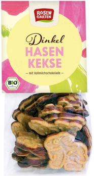 Rosengarten Dinkel Osterhasen-Kekse Vollmilch 150g/S