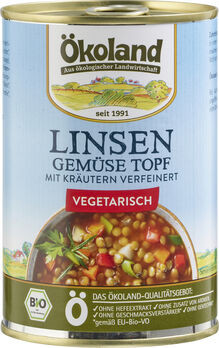 ökoland Linsen-Gemüse-Topf, vegetarisch 400g