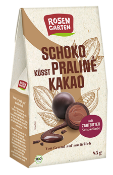 Rosengarten Schoko küsst Praliné Kakao 85g