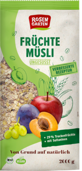 Rosengarten Früchte-Müsli - ungesüßt 2kg