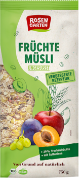 Rosengarten Früchte-Müsli ungesüßt 750g