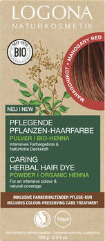 LOGONA Pflegende Pflanzen-Haarfarbe Pulver 05 Mahagonirot 100g |  Pflanzenhaarfarben | Haare färben | Haare | Naturkosmetik |  Naturkost-Versand