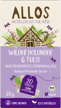 Allos Tee Wilder Holunder und Tulsi 20 Beutel