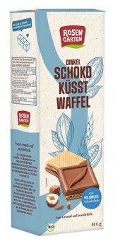 Rosengarten Schoko küsst Waffel Vollmilch 100g