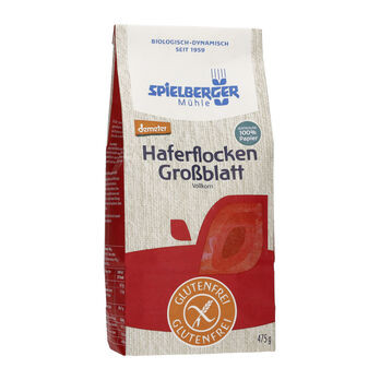 Spielberger Haferflocken, Großblatt, glutenfrei, demeter - 475g