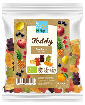 Pural Fruchtgummi Bio Teddy 100g