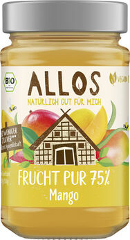 Allos Frucht Pur 75% Aufstrich Mango 250g