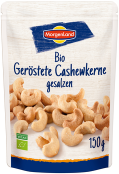 MorgenLand Geröstete Cashewkerne gesalzen 150g