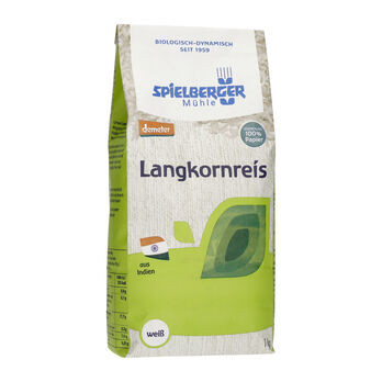 Spielberger Langkornreis Thaibonnet, weiß, demeter - 1kg