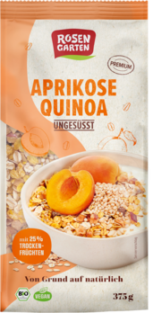 Rosengarten Aprikose-Quinoa-Müsli ungesüßt 375g/A