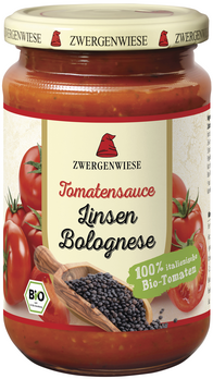 Zwergenwiese Tomatensauce Linsen Bolognese 340ml