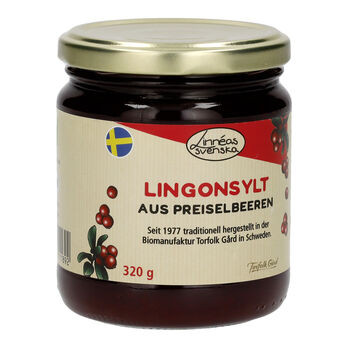 Linneás svenska Lingonsylt Preiselbeer Fruchtaufstrich 320g