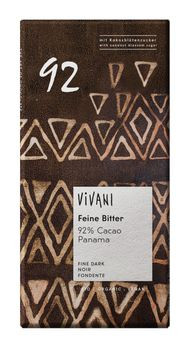 Vivani Feine Bitter 92% Cacao Schokolade 80g