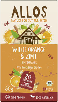 Allos Tee Wilde Orange und Zimt 20 Beutel