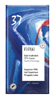 Vivani Edel Vollmilchschokolade mit 37% Cacao 100g