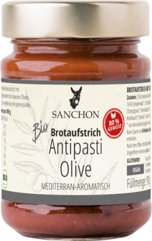 Sanchon Brotaufstrich Antipasti Olive 190g