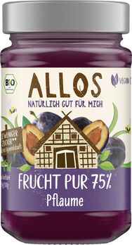 Allos Frucht Pur 75% Aufstrich Pflaume 250g