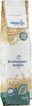 Spielberger Dinkel-Buchstabennudeln, hell, demeter 250g