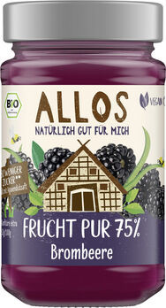 Allos Frucht Pur 75% Aufstrich Brombeere 250g