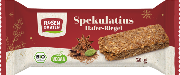 Rosengarten Spekulatius-Haferriegel vegan 50g/W