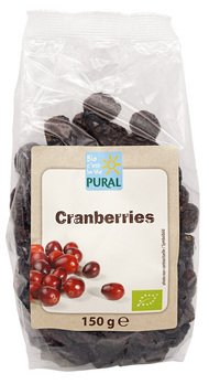 Pural Cranberries getrocknet, gesüßt, geölt 150g