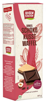 Rosengarten Schoko küsst Waffel Zartbitter 100g